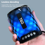T&G TG155 Bluetooth 4.2 ミニポータブルワイヤレスBluetoothスピーカー カラフルライト付き