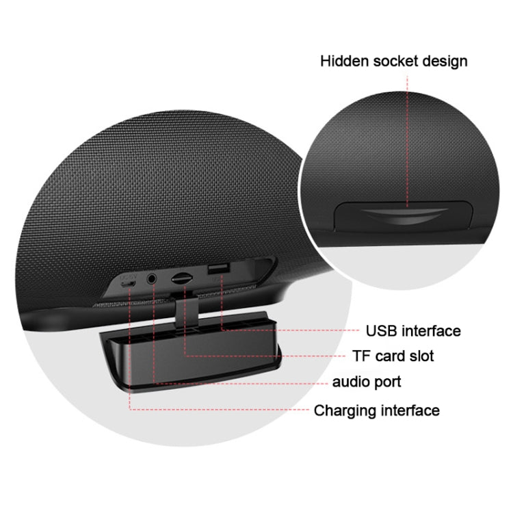 ZEALOT S27 多機能バスワイヤレスBluetoothスピーカー 内蔵マイク Bluetooth通話＆AUX＆TFカード対応 1x93mm + 2x66mmスピーカー S27