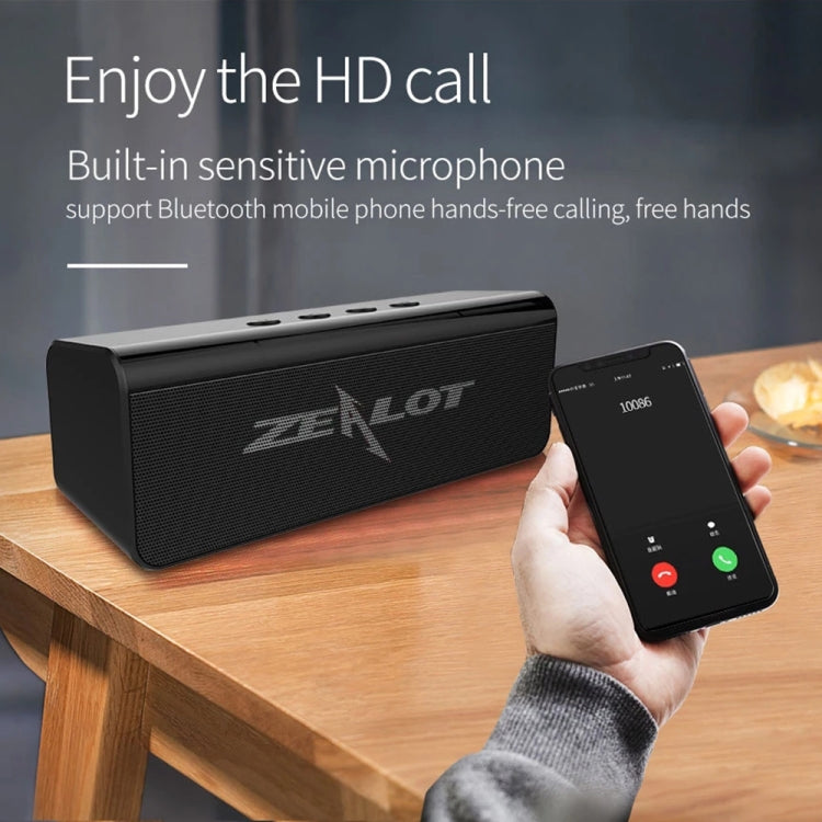 ZEALOT S31 10W 3D HiFiステレオワイヤレスBluetoothスピーカー ハンズフリー / USB / AUX / TFカード対応 S31