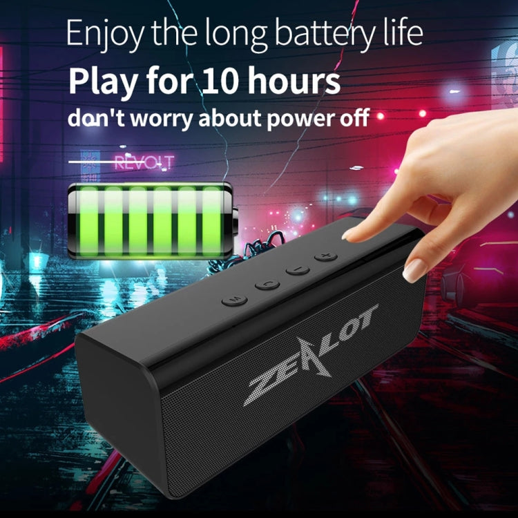 ZEALOT S31 10W 3D HiFiステレオワイヤレスBluetoothスピーカー ハンズフリー / USB / AUX / TFカード対応 S31