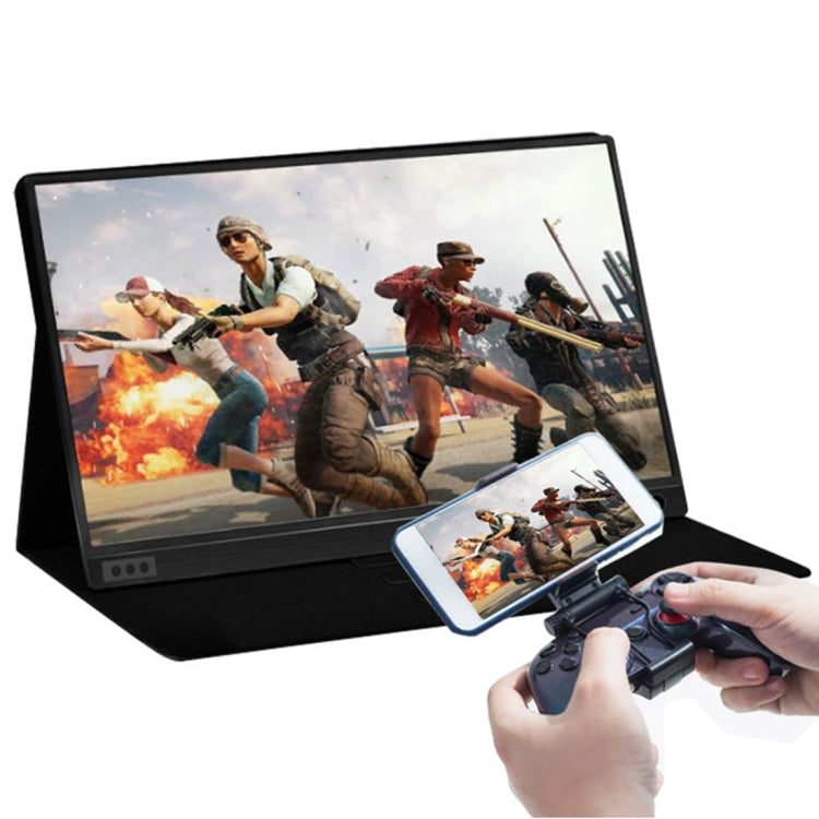 15.6インチ 1080P 178度広角 HDポータブルディスプレイ デスクトップコンピューター / ゲームコンソール / 同時画面 / PS4 / PS3 / XBox対応、ミニHDMI＆マイクロUSB＆2 USB-C / Type-Cインターフェース付き