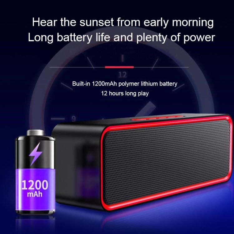 SC211 ポータブルサブウーファーワイヤレスBluetoothスピーカー Bluetooth 5.0 TFカード＆Uディスク＆3.5mm AUX対応