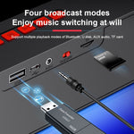 SC211 ポータブルサブウーファーワイヤレスBluetoothスピーカー Bluetooth 5.0 TFカード＆Uディスク＆3.5mm AUX対応