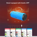 ZEALOT A1 多機能バスワイヤレスBluetoothスピーカー、内蔵マイク、Bluetooth通話・AUX・TFカード・LEDライト対応