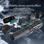 ZEALOT A2 多機能バスワイヤレスBluetoothスピーカー、内蔵マイク、Bluetooth通話・AUX・TFカード・LEDライト対応