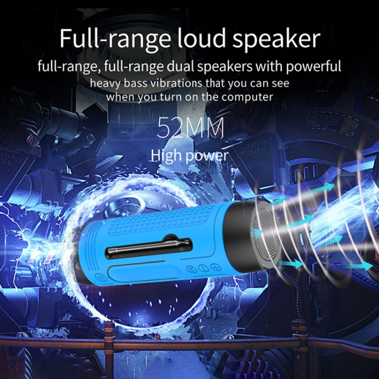ZEALOT A2 多機能バスワイヤレスBluetoothスピーカー、内蔵マイク、Bluetooth通話・AUX・TFカード・LEDライト対応