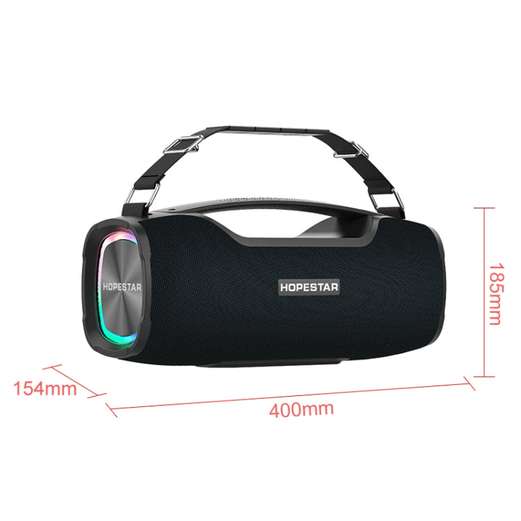 HOPESTAR A6X TWS ポータブル屋外Bluetoothスピーカー カラフルな音楽ライト付き、パワーバンク・ハンズフリー通話・Uディスク・TFカード・3.5mm AUX対応、A6X ブラック、A6X グリーン