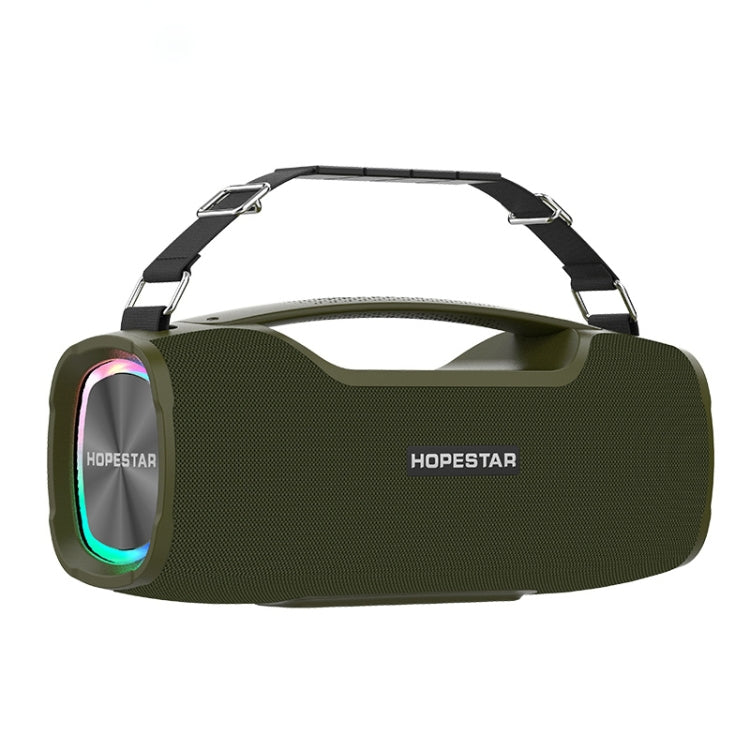 HOPESTAR A6X TWS ポータブル屋外Bluetoothスピーカー カラフルな音楽ライト付き、パワーバンク・ハンズフリー通話・Uディスク・TFカード・3.5mm AUX対応、A6X ブラック、A6X グリーン