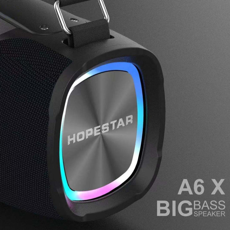HOPESTAR A6X TWS ポータブル屋外Bluetoothスピーカー カラフルな音楽ライト付き、パワーバンク・ハンズフリー通話・Uディスク・TFカード・3.5mm AUX対応、A6X ブラック、A6X グリーン