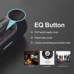 HOPESTAR A6X TWS ポータブル屋外Bluetoothスピーカー カラフルな音楽ライト付き、パワーバンク・ハンズフリー通話・Uディスク・TFカード・3.5mm AUX対応、A6X ブラック、A6X グリーン