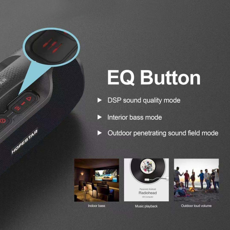 HOPESTAR A6X TWS ポータブル屋外Bluetoothスピーカー カラフルな音楽ライト付き、パワーバンク・ハンズフリー通話・Uディスク・TFカード・3.5mm AUX対応、A6X ブラック、A6X グリーン
