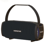 HOPESTAR H24 Pro TWS ポータブル屋外防水織りテクスチャBluetoothスピーカー リズムライト付き、ハンズフリー通話・Uディスク・TFカード・3.5mm AUX・FM対応、H24 Pro ブラック、H24 Pro グレー、H24 Pro ブルー、H24 Pro レッド