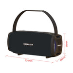 HOPESTAR H24 Pro TWS ポータブル屋外防水織りテクスチャBluetoothスピーカー リズムライト付き、ハンズフリー通話・Uディスク・TFカード・3.5mm AUX・FM対応、H24 Pro ブラック、H24 Pro グレー、H24 Pro ブルー、H24 Pro レッド