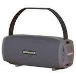 HOPESTAR H24 Pro TWS ポータブル屋外防水織りテクスチャBluetoothスピーカー リズムライト付き、ハンズフリー通話・Uディスク・TFカード・3.5mm AUX・FM対応、H24 Pro ブラック、H24 Pro グレー、H24 Pro ブルー、H24 Pro レッド