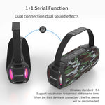 HOPESTAR H24 Pro TWS ポータブル屋外防水織りテクスチャBluetoothスピーカー リズムライト付き、ハンズフリー通話・Uディスク・TFカード・3.5mm AUX・FM対応、H24 Pro ブラック、H24 Pro グレー、H24 Pro ブルー、H24 Pro レッド