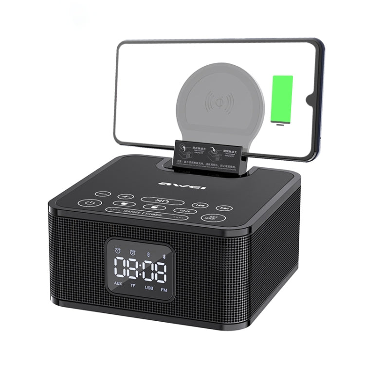 awei Y332 ワイヤレス充電Bluetooth 5.0スピーカー、ハンズフリー通話対応