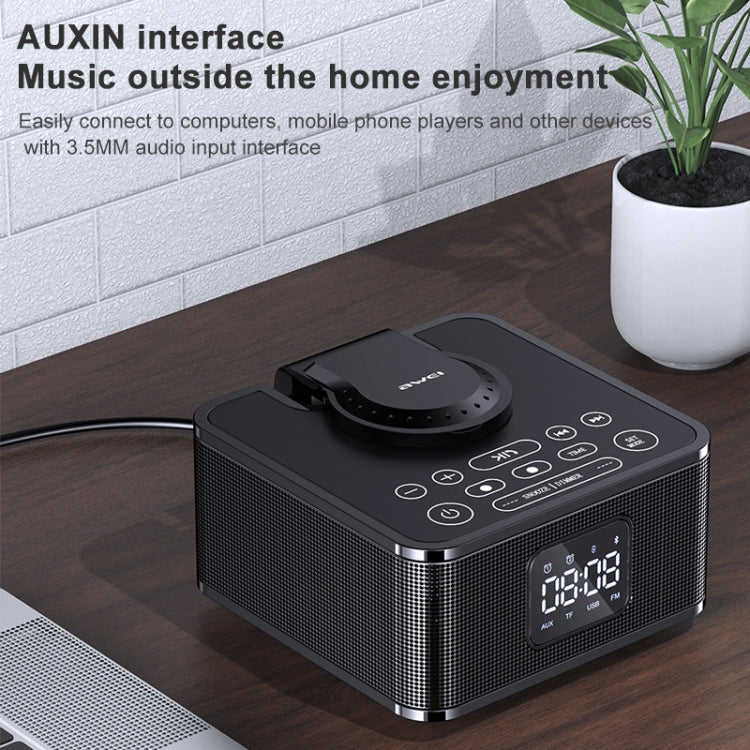 awei Y332 ワイヤレス充電Bluetooth 5.0スピーカー、ハンズフリー通話対応