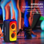 HOPESTAR Party 110 ミニカラフルライト ワイヤレスBluetoothスピーカー、Party 110 ミニ（ブラック）、Party 110 ミニ（グレー）、Party 110 ミニ（ブルー）