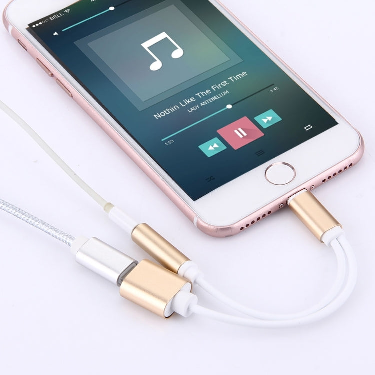 10cm 8ピン メス & 3.5mm オーディオ メス to 8ピン オス 充電アダプターケーブル、全iOSシステム対応