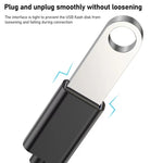 8.3cm USB メスからType-C オス メタルワイヤー OTGケーブル 充電データケーブル