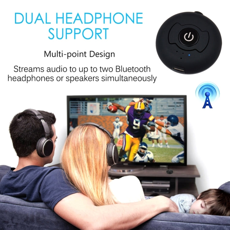 H366T ポータブル マルチポイント Bluetooth 4.0 オーディオトランスミッター iPhone、Samsung、HTC、Sony、Google、Huawei、Xiaomi 他スマートフォン対応
