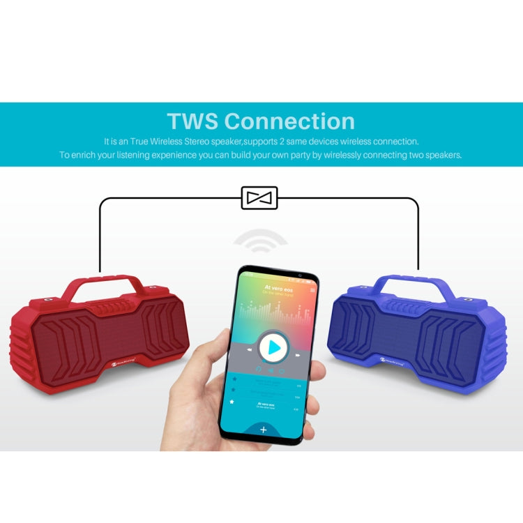 NewRixing NR-2029 ポータブルワイヤレス Bluetooth ステレオスピーカー TWS機能対応スピーカー