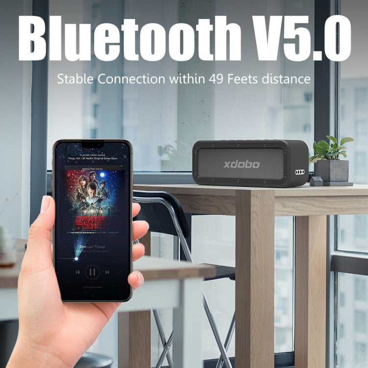 XDOBO Wake 1983 IPX7防水 ポータブルアウトドア ワイヤレスBluetoothスピーカー