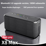 XDOBO X8 Max 100WワイヤレスBluetoothスピーカー アウトドアサブウーファー TWS＆TFカード＆Uディスク対応 X8 Max