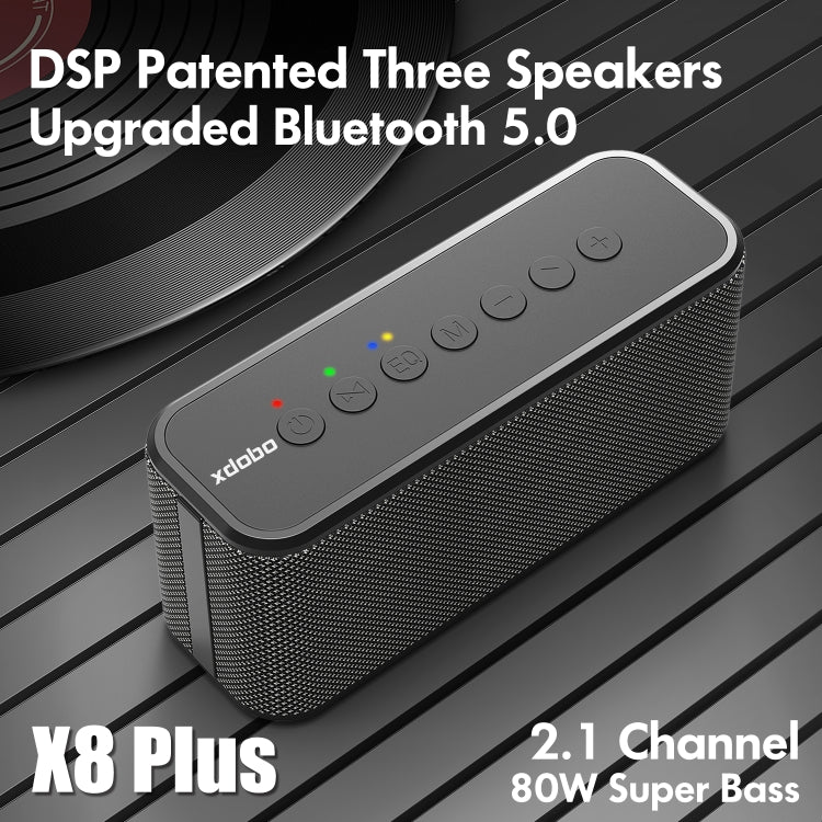 XDOBO X8 Plus 80WワイヤレスBluetoothスピーカー アウトドアサブウーファー TWS＆TFカード＆Uディスク対応 X8 Plus