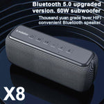 XDOBO X8 60WワイヤレスBluetoothスピーカー アウトドアサブウーファー TWS＆TFカード対応 X8