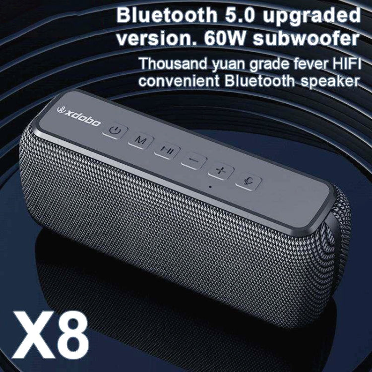 XDOBO X8 60WワイヤレスBluetoothスピーカー アウトドアサブウーファー TWS＆TFカード対応 X8