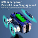 XDOBO X8 60WワイヤレスBluetoothスピーカー アウトドアサブウーファー TWS＆TFカード対応 X8