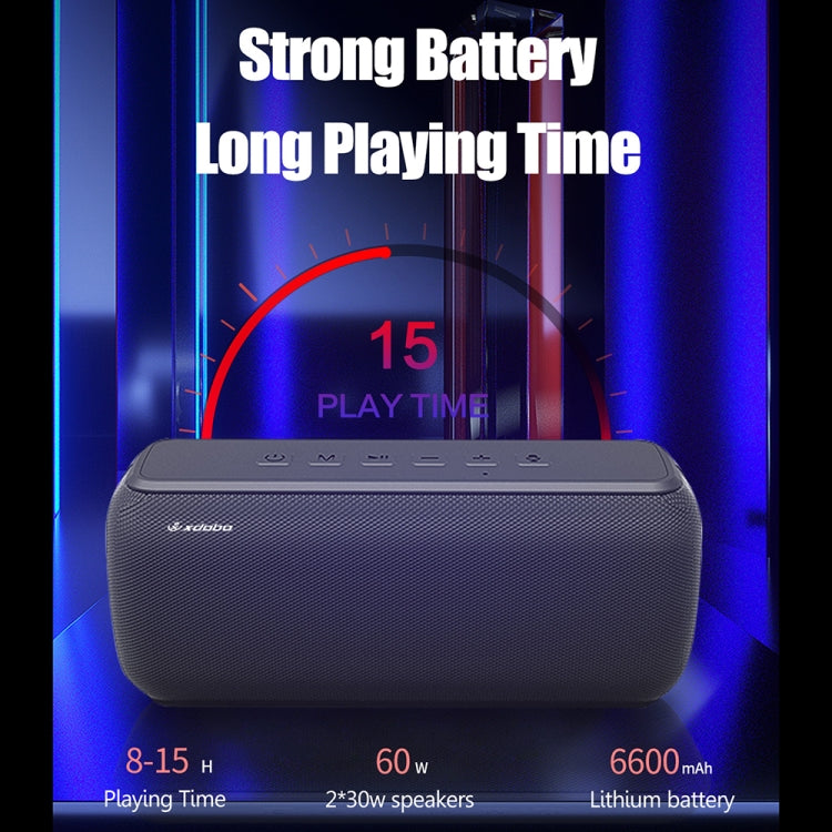 XDOBO X8 60WワイヤレスBluetoothスピーカー アウトドアサブウーファー TWS＆TFカード対応 X8