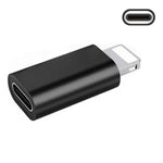 ENKAY Hat-Prince HC-6 ミニ ABS USB-C / Type-C 3.1 to 8ピンポートコネクターアダプター（ホワイト）、ブラック、Type-C to 8ピン