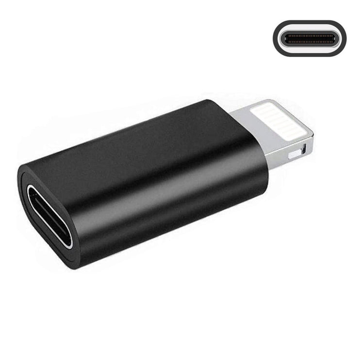 ENKAY Hat-Prince HC-6 ミニ ABS USB-C / Type-C 3.1 to 8ピンポートコネクターアダプター（ホワイト）、ブラック、Type-C to 8ピン