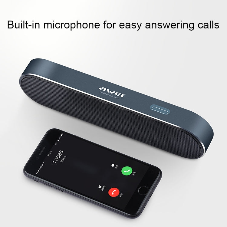 awei Y220 ポータブルワイヤレスBluetoothスピーカー V4.2 HDクリア3Dステレオサウンドとノイズキャンセリング対応、TFカード / AUX対応、Y220