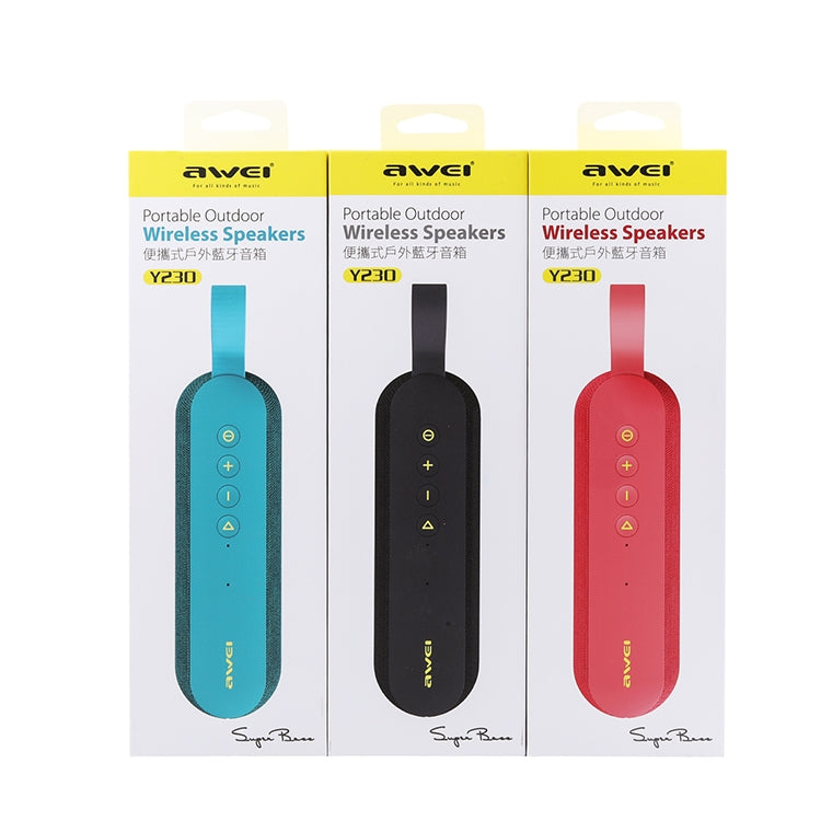 awei Y230 ポータブルワイヤレスBluetoothスピーカー V4.2 HDサウンドと強化された低音、内蔵マイク、NFC / Uディスク / TFカード / AUX対応、Y230