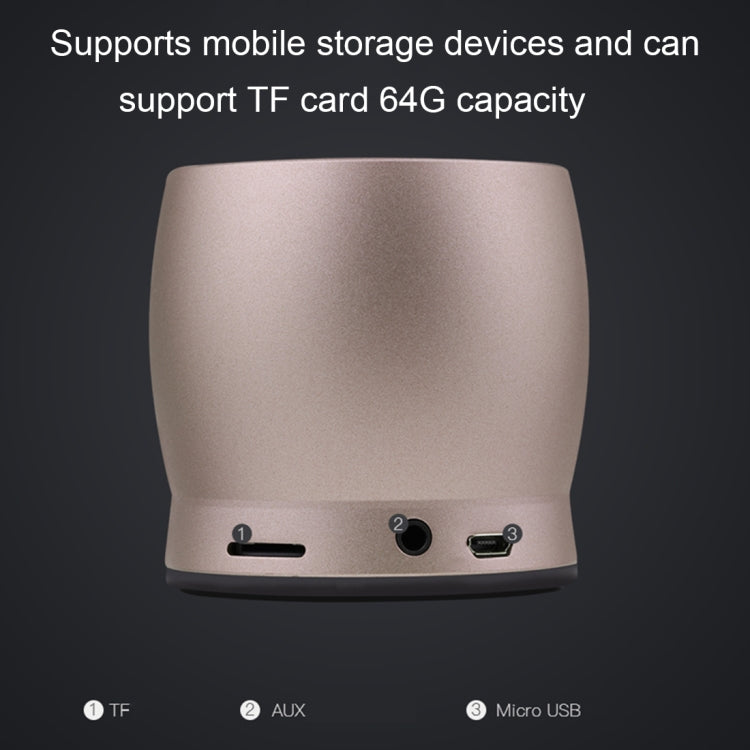 awei Y500 ミニポータブルワイヤレスBluetoothスピーカー 3Dステレオ、内蔵マイク、TFカード / AUX対応、Y500