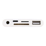 5in1 8ピン to USB ハブ＆USB-C / Type-C＆3.5mmイヤホン＆SD＆TFカードリーダー