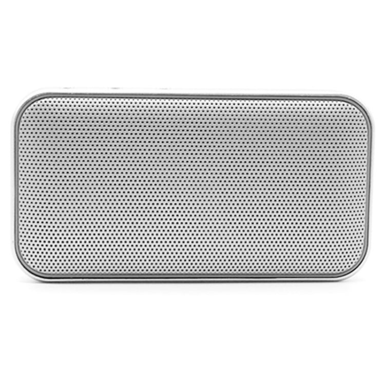 BT209 アウトドアポータブル超薄型ミニワイヤレス Bluetoothスピーカー、TFカード＆ハンズフリー通話対応、シルバー