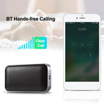 BT209 アウトドアポータブル超薄型ミニワイヤレス Bluetoothスピーカー、TFカード＆ハンズフリー通話対応、シルバー