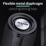 ZEALOT S51 ポータブルステレオ Bluetoothスピーカー 内蔵マイク付き、ハンズフリー通話＆TFカード＆AUX対応、S51
