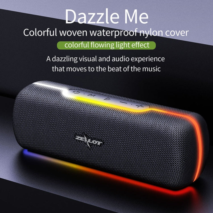 ZEALOT S55 ポータブルステレオ Bluetoothスピーカー 内蔵マイク付き、ハンズフリー通話＆TFカード＆AUX対応