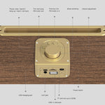 Oneder V6 ポータブルワイヤレスBluetoothスピーカー、ハンズフリー＆FM＆TFカード＆AUX＆USBドライブ対応