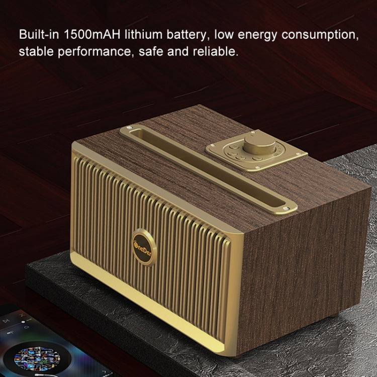 Oneder V6 ポータブルワイヤレスBluetoothスピーカー、ハンズフリー＆FM＆TFカード＆AUX＆USBドライブ対応