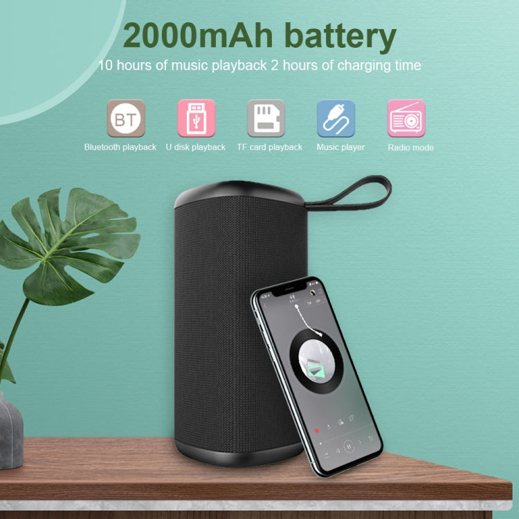 ZEALOT S35 ポータブル重低音ステレオワイヤレスBluetoothスピーカー、内蔵マイク付き、ハンズフリー通話＆TFカード＆AUX対応