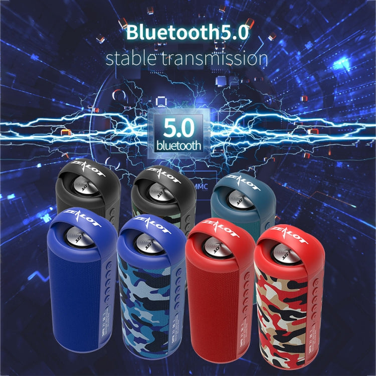 ZEALOT S36 ポータブルヘビーベースワイヤレスBluetoothスピーカー 内蔵マイク付き、ハンズフリー通話＆TFカード＆AUX対応