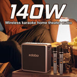 XDOBO King Max 140W IPX5 防水ポータブルカラオケBluetoothワイヤレススピーカー、King Max