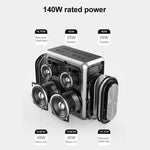 XDOBO King Max 140W IPX5 防水ポータブルカラオケBluetoothワイヤレススピーカー、King Max