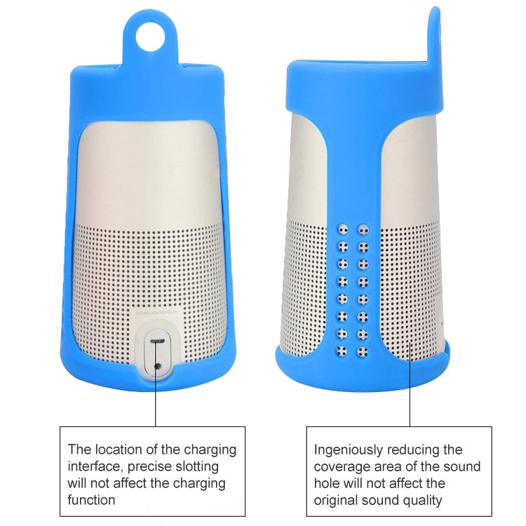 Bose Soundlink Revolve用ポータブル衝撃吸収シリカゲルBluetoothスピーカー保護ケース